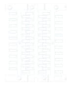 CABUR SRL - CBRNUT30FL NUT30 FLAT TESS.TUB. PVC BIANCA L=30MM