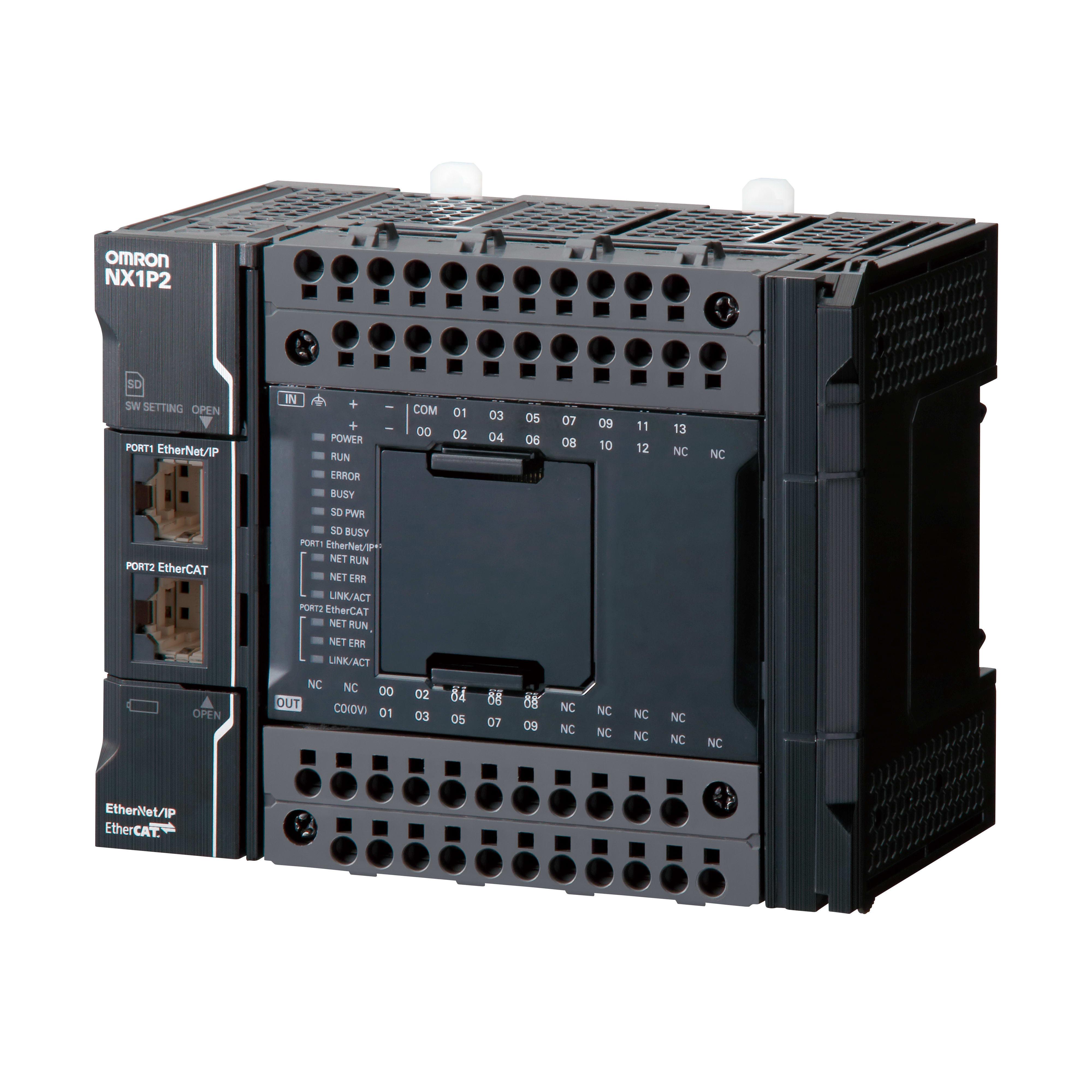 OMRON - OMRNX1P29024DT1 Controllore NX1P2, 0 assi, 14 IN, 10 OUT