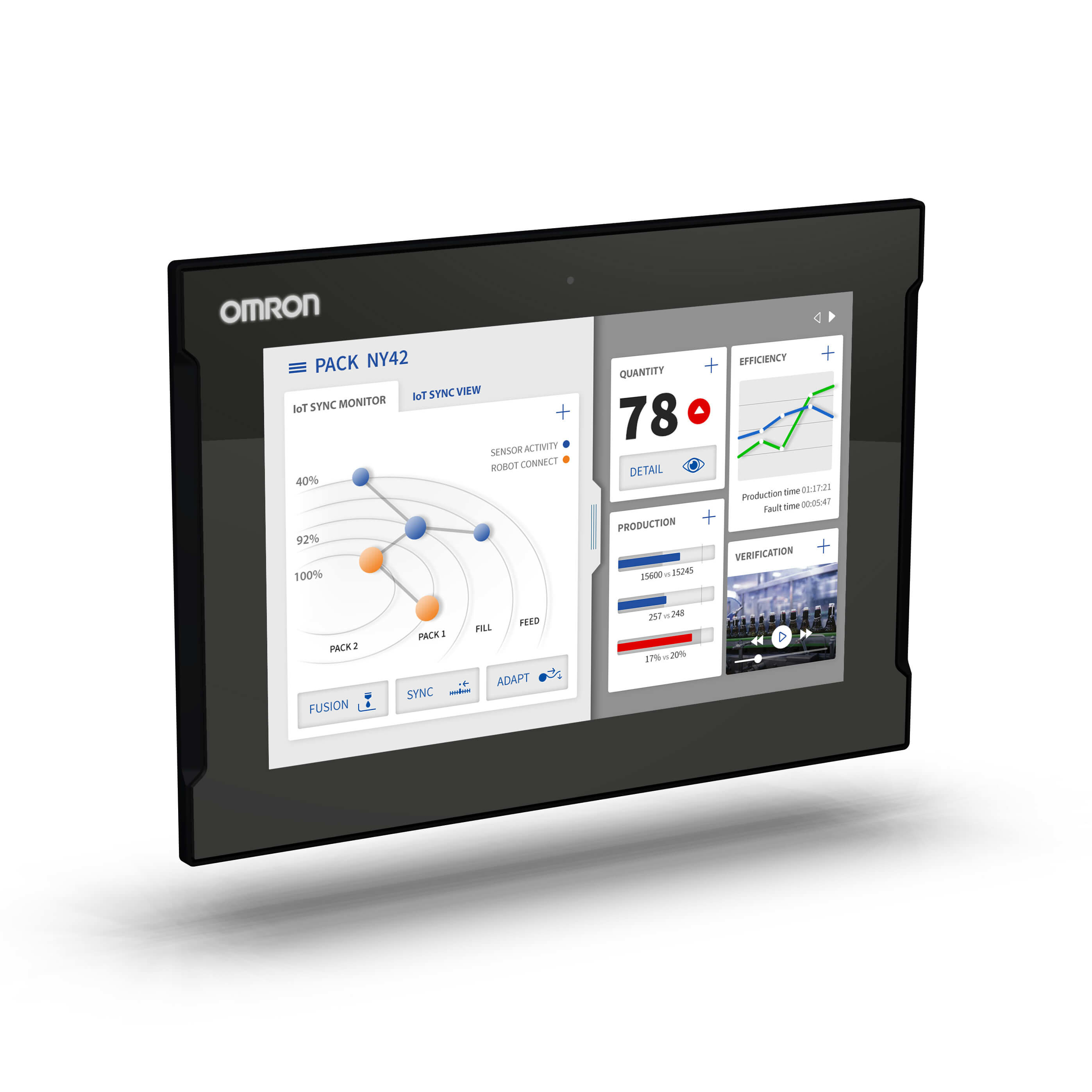 OMRON - OMRNYM12WC1000 PC- INDUSTRIAL MONITOR. TOUCH CAPACITIVO