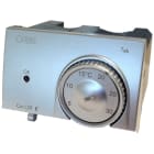 ORBIS - ORBOB322620 TEK ALLUMINIO Termostati elettronici da incasso, selettore ON/OFF, modalità notturna, 2 batterie 1.5V