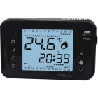 ORBIS - ORBOB324710 MIRUS ANTRACITE Cronotermostato digitale a batteria, da parete, programmazione giornaliera/settimanale