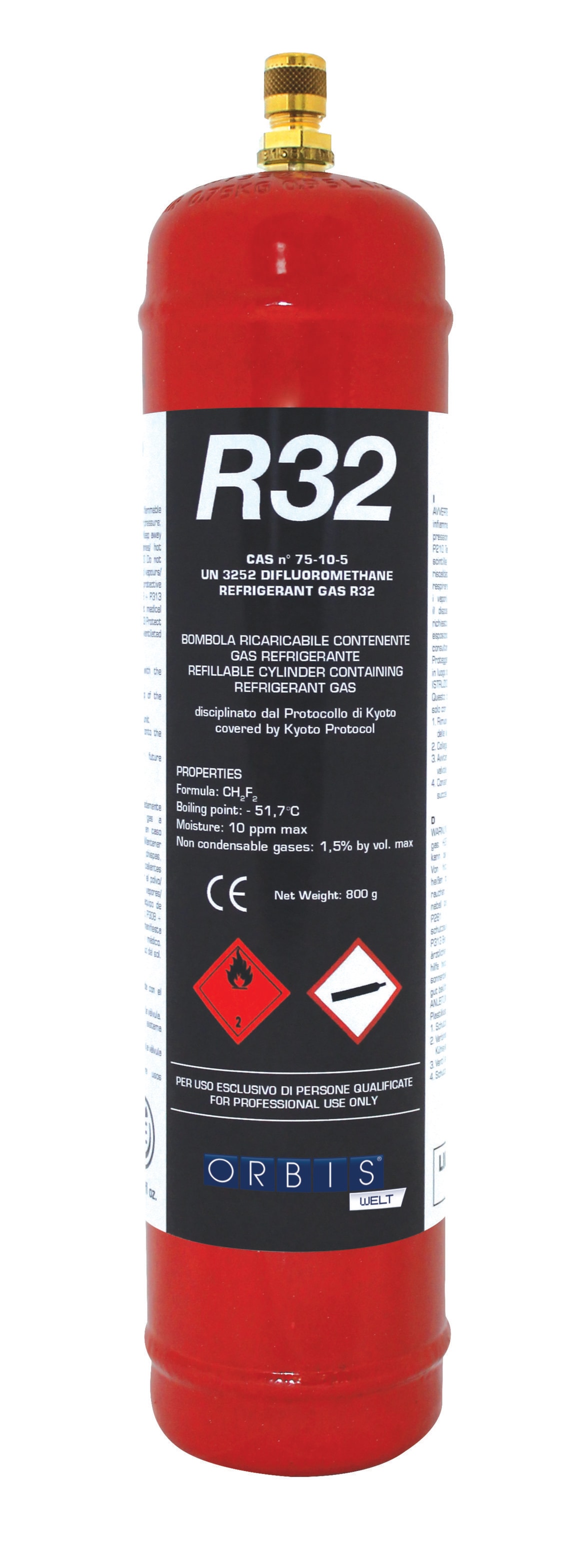 ORBIS - ORBOB576115 Gas R 32 Bombola gas R32 1 Litro
