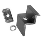 ORBIS - ORBOB620083 MPT-32 Morsetto TERMINALE fissaggio moduli, colore ALLUMINIO, spessori moduli ammessi 31mm-32mm (Vite BM840 OB620780 non compresa)