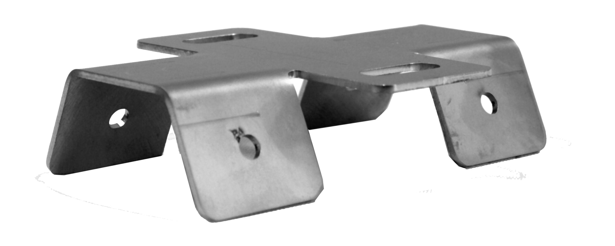 ORBIS - ORBOB620137 STS-P Staffa in ACCIAIO INOX per coperture in lamiera GRECATA,larghezza 120mm, massima dimensione greca: 38mm