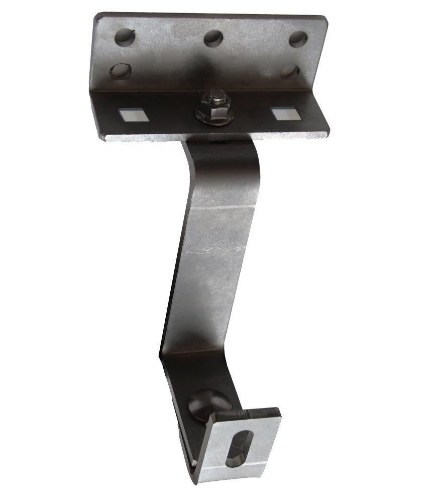 ORBIS - ORBOB620227 SRUX Staffa regolabile con piastra in ACCIAIO INOX AISI 304, 2 regolazioni, spessore 6mm