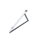 ORBIS - ORBOB620308 STG-FO-2835 Triangolo GRANDE(PREMONTATO)in ALLUMINIO con INSERTI per inclinazione moduli,regolazioni: 28°-30°-33°-35°,disposizione moduli:ORIZZONTALE