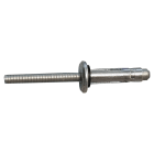 ORBIS - ORBOB620615 RIVGF-5220 Rivetto in ALLUMINIO a FIORE con guarnizione, diametro 5.2mm lunghezza 20mm