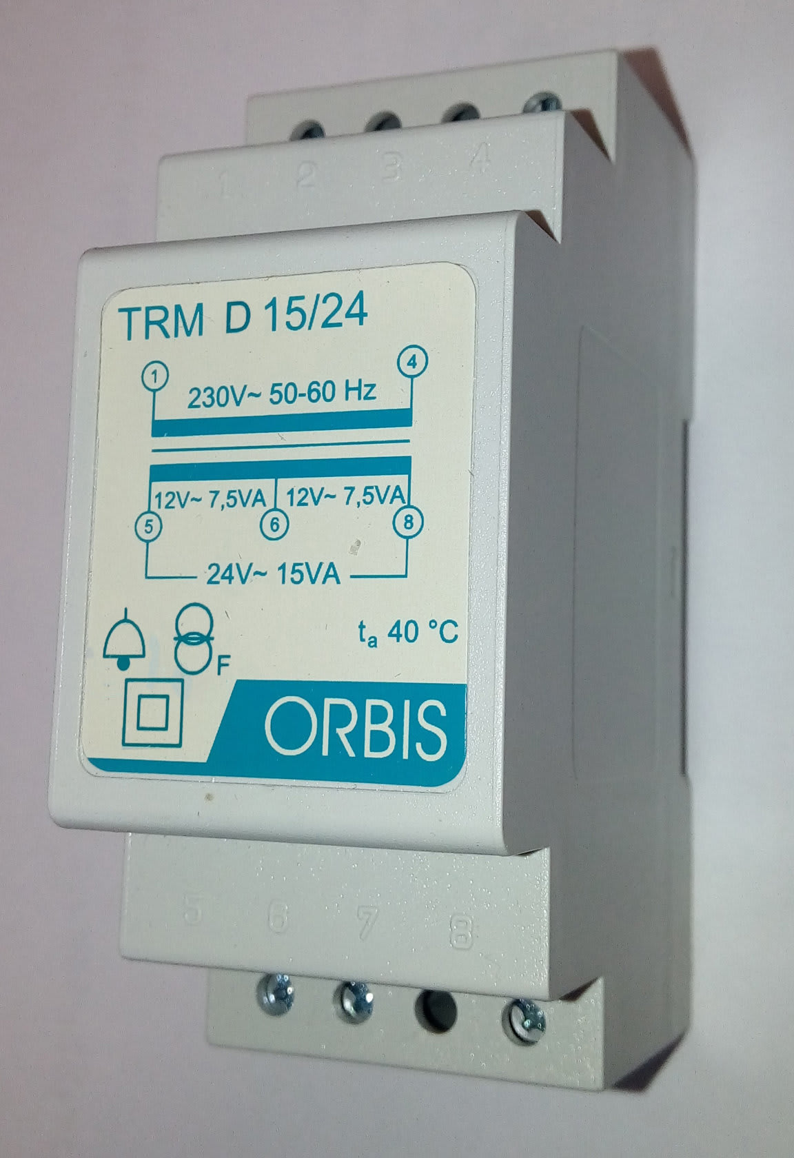 ORBIS - ORBOB86D1524 TRM D 15/24 TRASF.15VA 12-24V PER CAMPAN