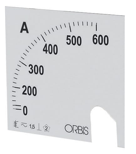 ORBIS - ORBOB524395 OR72S 50/5A SCALA AC ,dimensioni 72x72