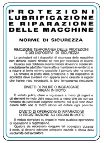 OCMEI SRL - OCM6CR1138 CART.330X470MM  PROT.LUBR.RIPA.MACC