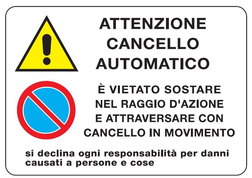 OCMEI SRL - OCM6CR1278 CART.500X330MM ATT.CANCELLO AUTOM.