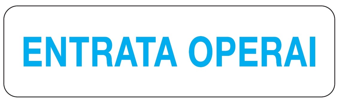 OCMEI SRL - OCM6CR2006 CART.290X80MM ENTRATA OPERAI
