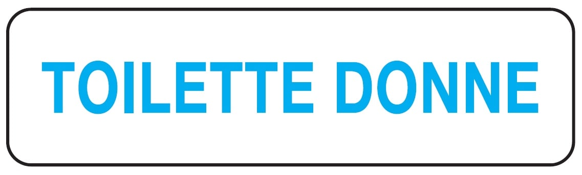 OCMEI SRL - OCM6CR2011 CART.290X80MM TOILETTE DONNE