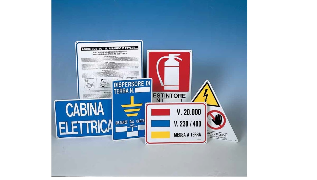 OCMEI SRL - OCM6CR8000 KIT CARTELLI PER CABINA 20KV