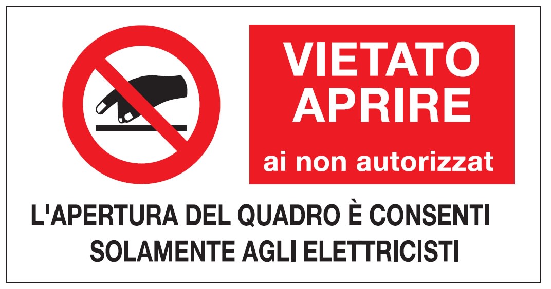 OCMEI SRL - OCM6ET2306 CF.10F ETICH. VIET. APRIRE 330X170