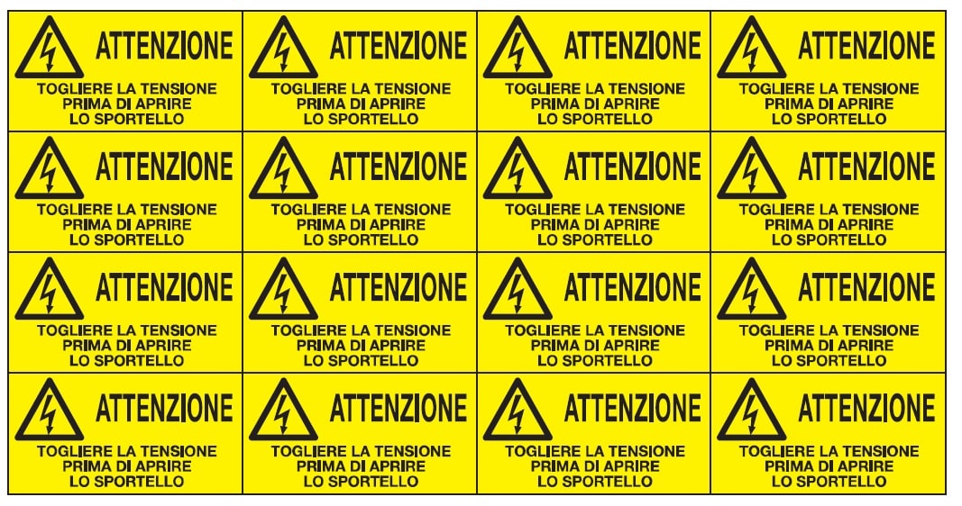 OCMEI SRL - OCM6ET2311 CF.10F ETICH. TOGL.TENS.PRIMA. 42X82(16X