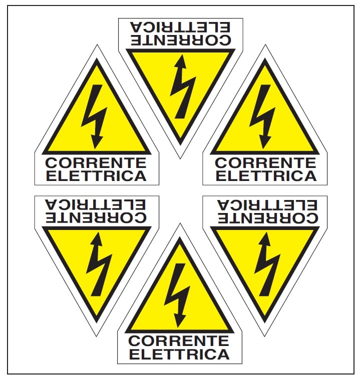 OCMEI SRL - OCM6ET2353 CF.10F ETICH. CORR.ELETTR. L.60+15 (6XF)