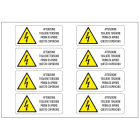 OCMEI SRL - OCM6ET2489 CF.10F ETICH ATT TOGLIERE TENSIONE (18X