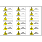 OCMEI SRL - OCM6ET2491 CF.10F ETICH. ATTENZIONE PERICOLO (18XF)