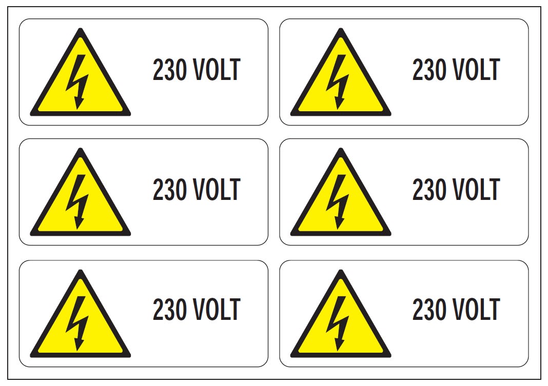 OCMEI SRL - OCM6ET2496 CF.10F ETICH.230 VOLT140X60 (6XF)