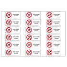 OCMEI SRL - OCM6ET2503 CF.10F ETICH VIETATO SPEGNERE ACQUA (18X