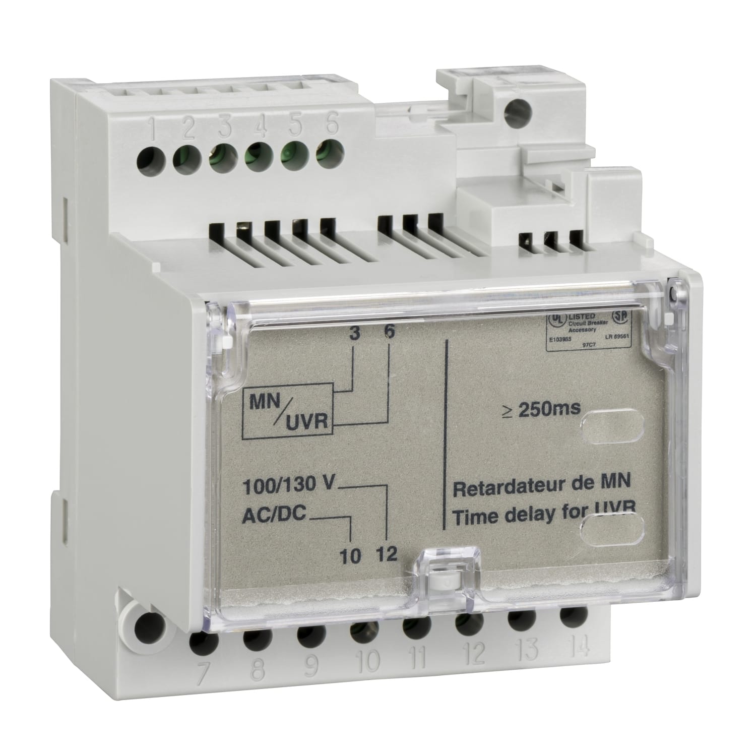 SCHNEIDER ELECTRIC - SNRLV833685SP Bobina di minima tensione MN senza regolazione 200/250 Vca/cc