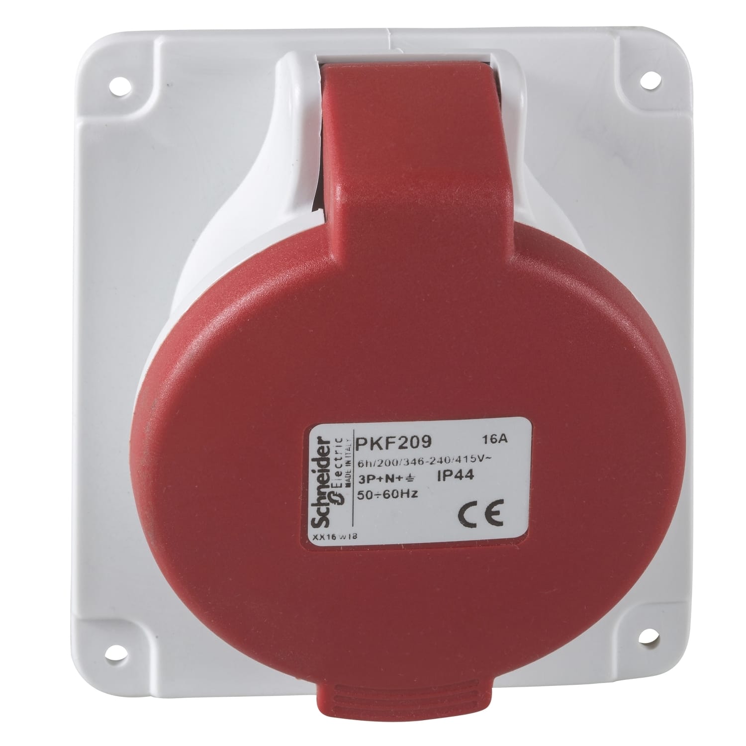 SCHNEIDER ELECTRIC - SNRPKF209 Presa da incasso inclinata IP44 16A 380V 3P+N+T
