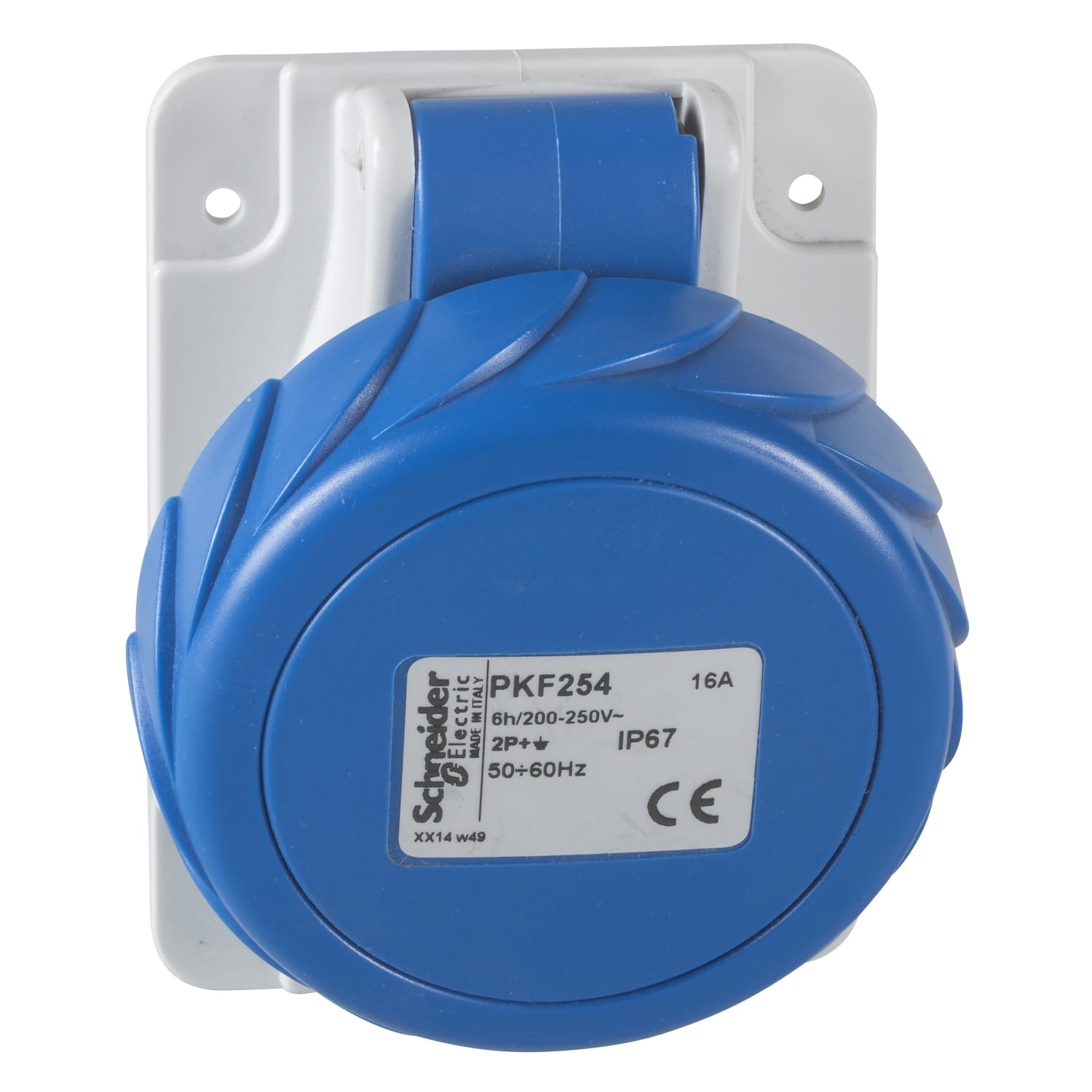 SCHNEIDER ELECTRIC - SNRPKF254 Presa da incasso inclinata IP67 16A 230V 2P+T