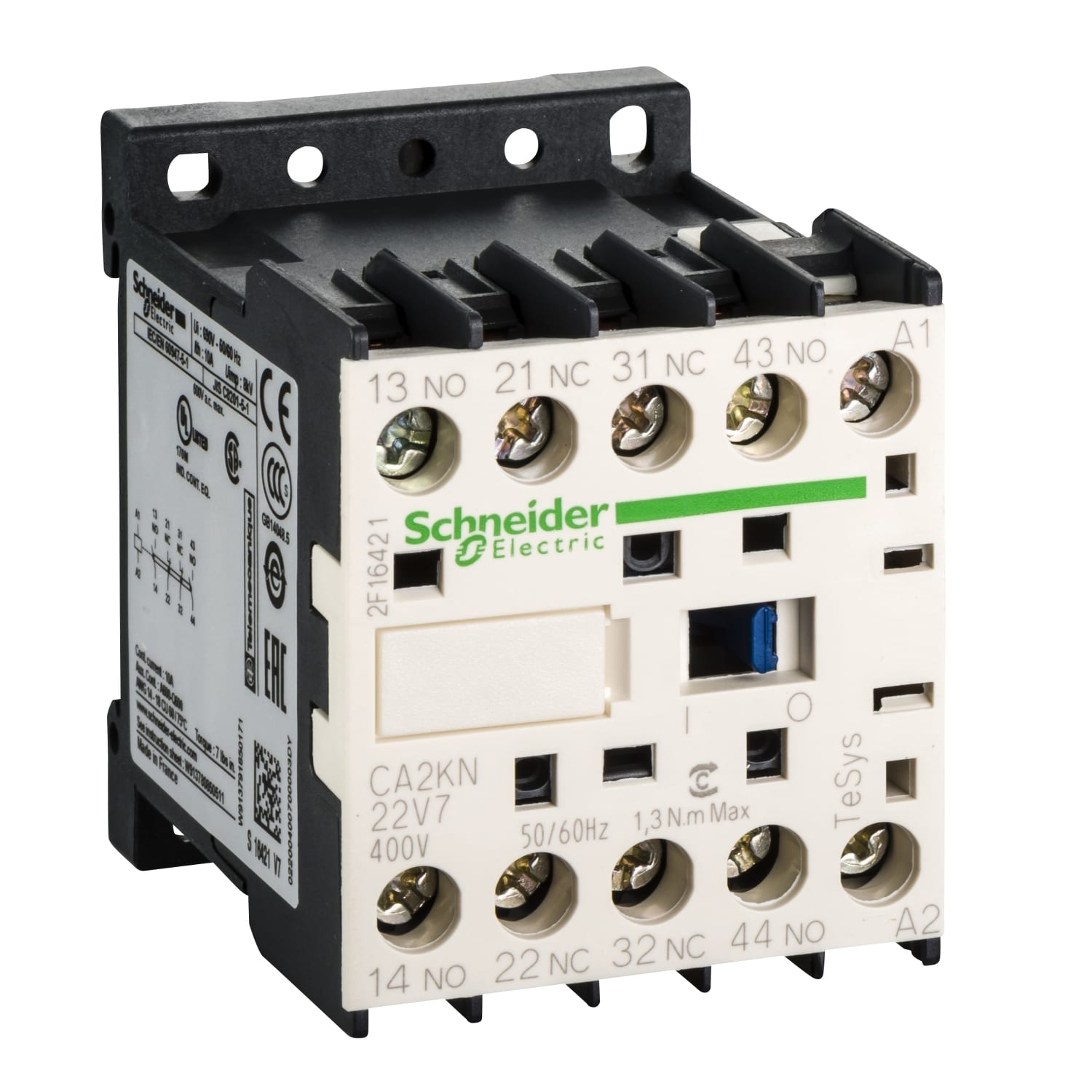 SCHNEIDER ELECTRIC - SNRCA2KN22V7 CONT 2F+2O VIS 400V 50 60