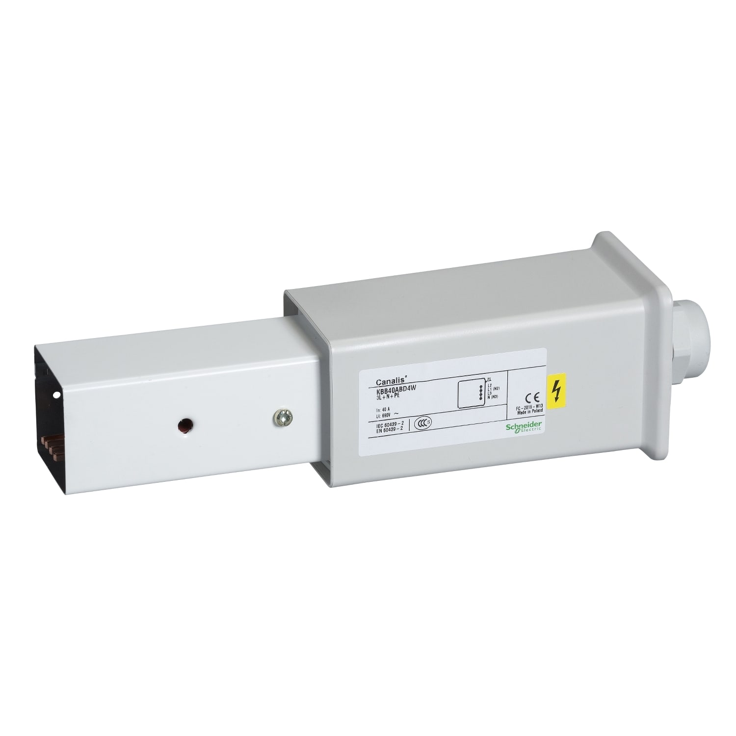 SCHNEIDER ELECTRIC - SNRKBB40ABD4TW ALIM DX 25/40A 4P CON TELEC. RAL9003