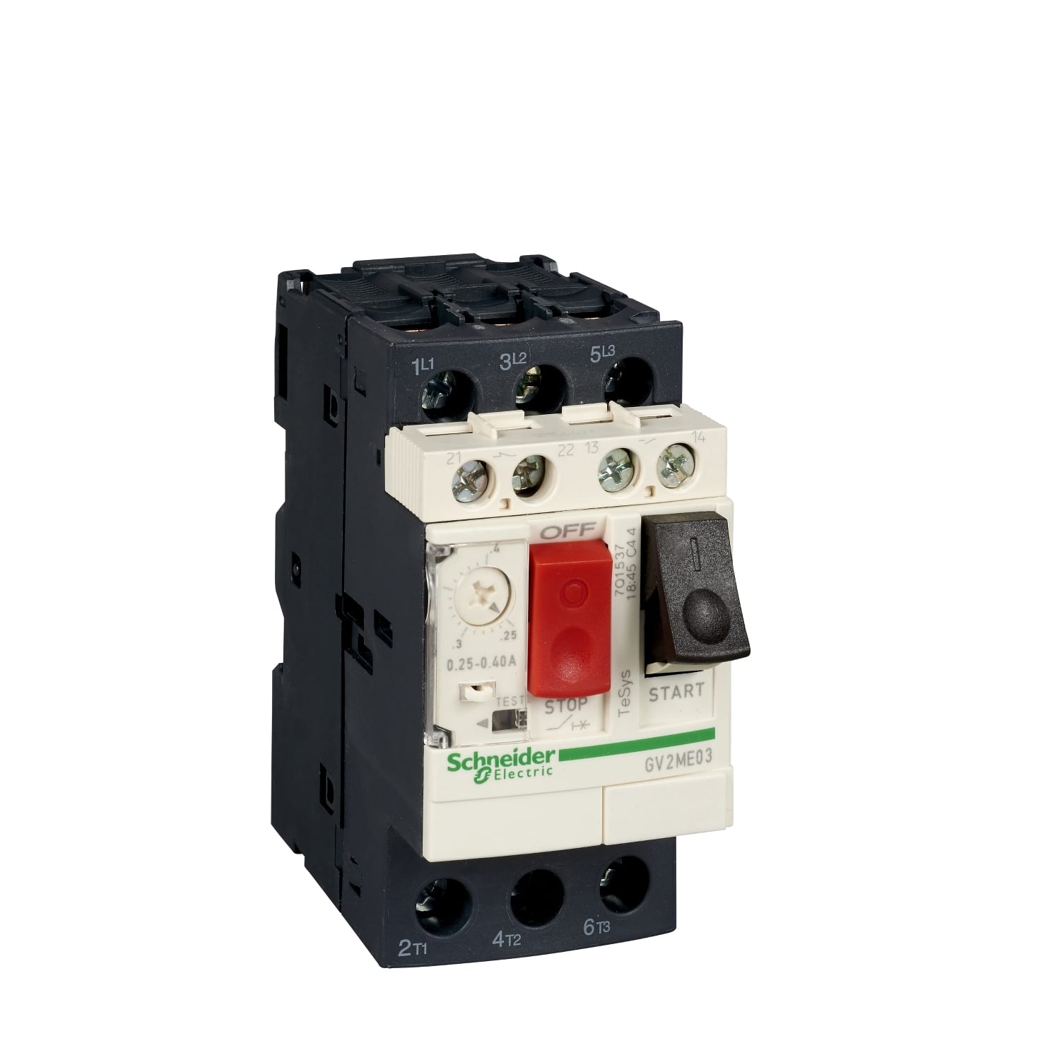 SCHNEIDER ELECTRIC - SNRGV2ME10AE11TQ INTMAGTERGV2 PULS 4-6,3A VITE 1NO1NC