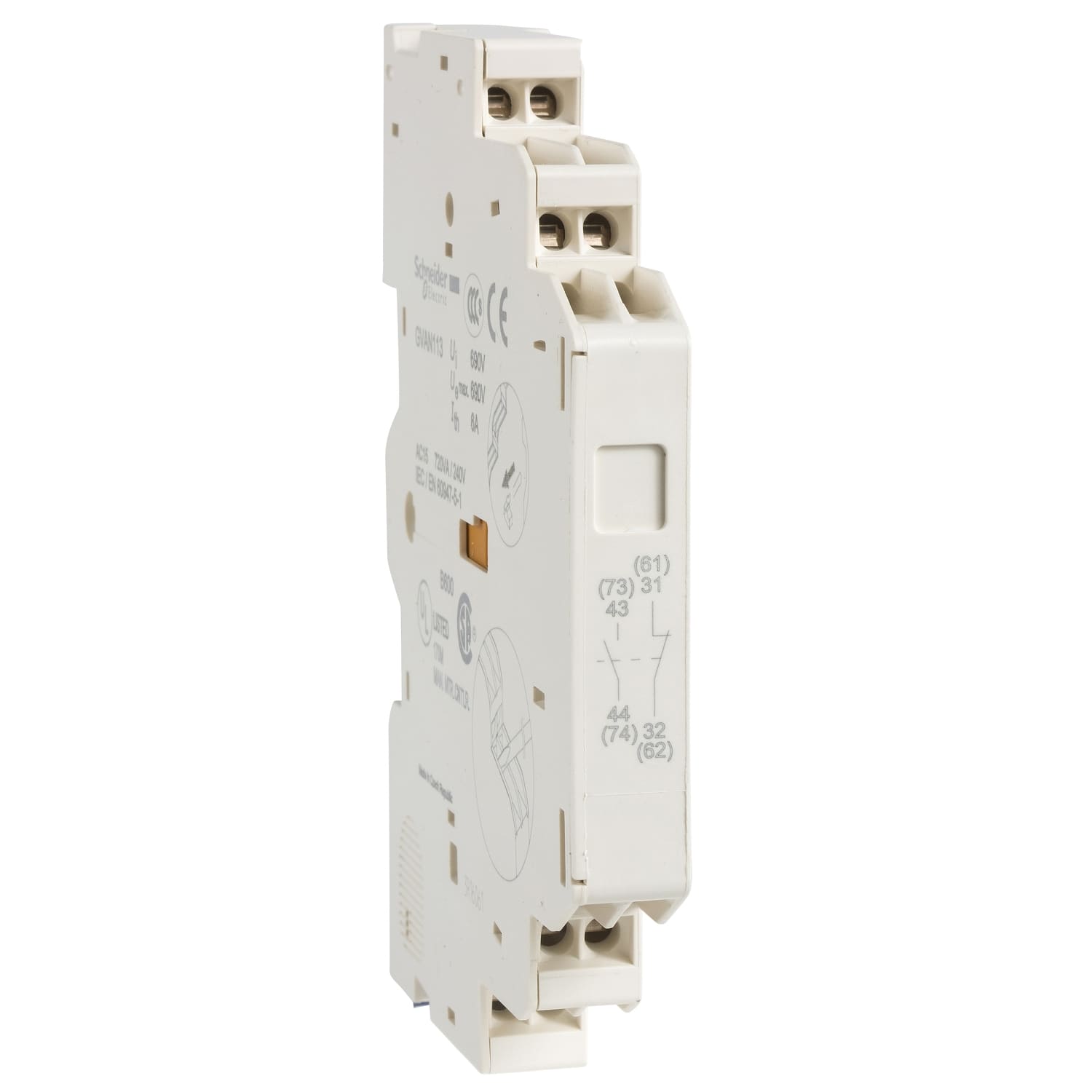 SCHNEIDER ELECTRIC - SNRGVAN203 CONT AUX ISTAN LATERALE 1NO 1NO MOLLA
