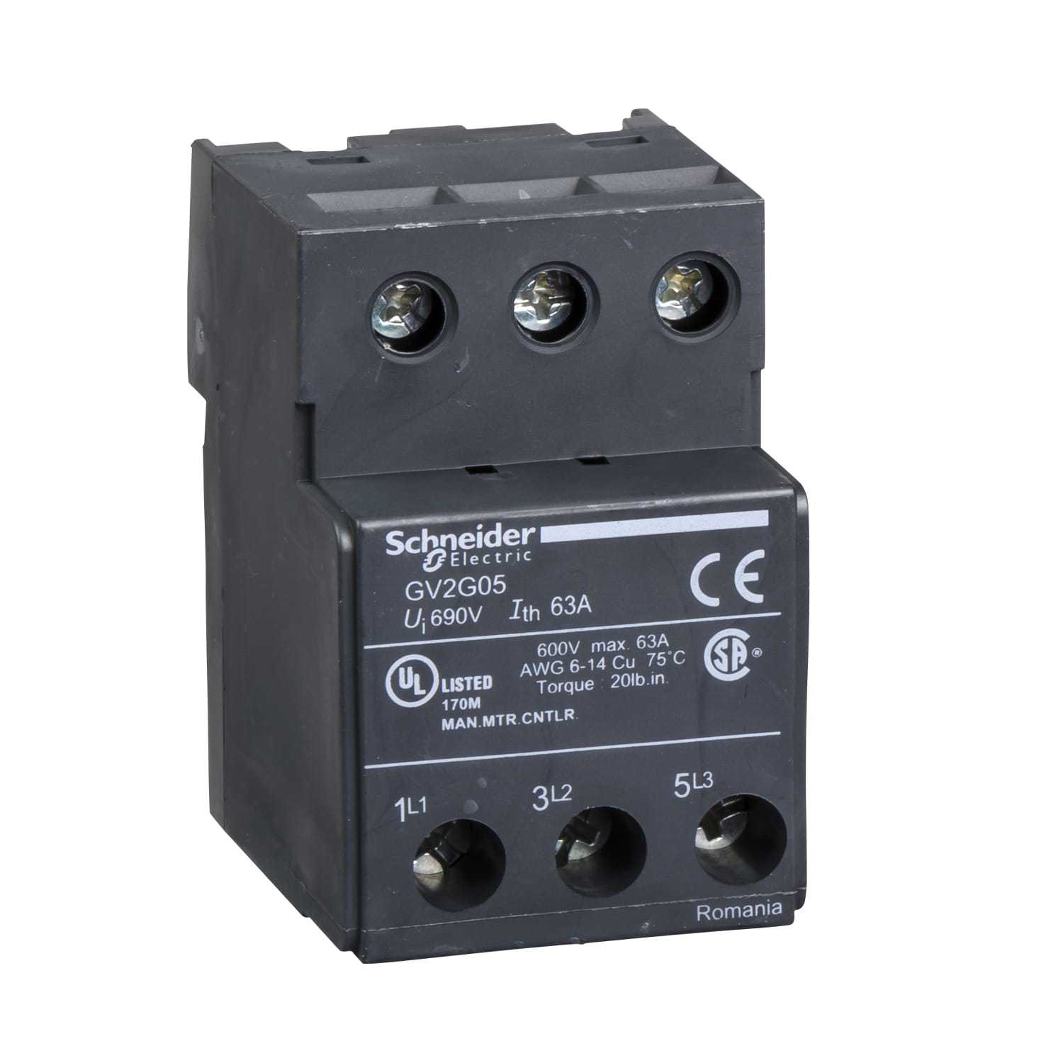SCHNEIDER ELECTRIC - SNRGV2G05 MORS ALIMENTAZIONE GV2 COLLEG LIMITATORE