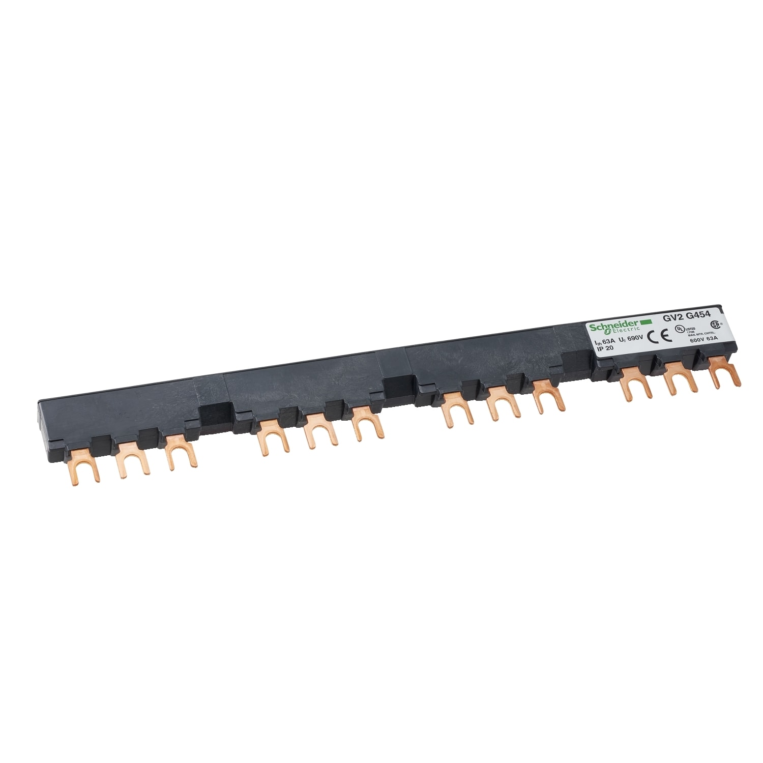 SCHNEIDER ELECTRIC - SNRGV2G454 SBARRE 3P 63A 4DER GV2 54MM