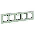 SCHNEIDER ELECTRIC - SNRMTN404504 Cornice M-Elegance, quintupla, vetro, ve