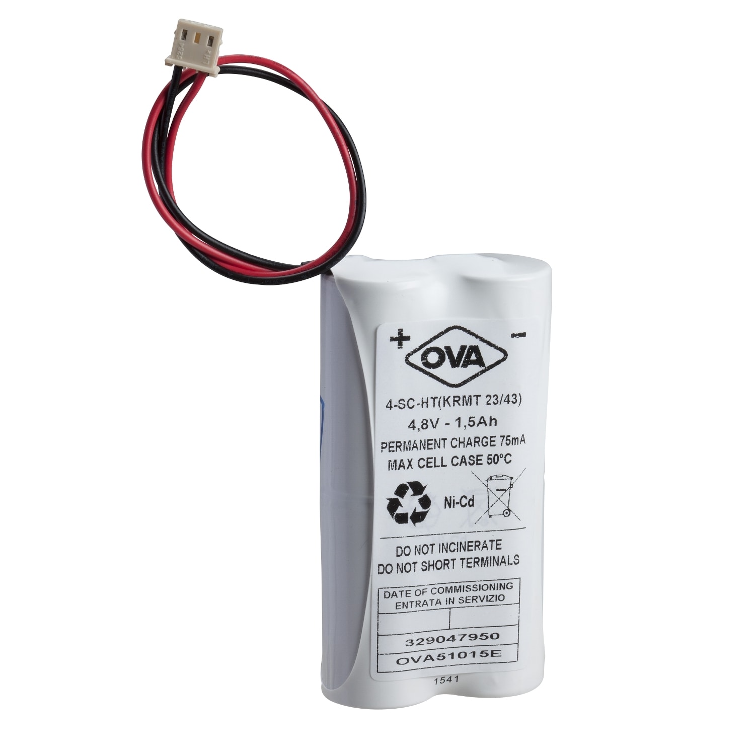 SCHNEIDER ELECTRIC - SNROVA51014E Batteria Ni-Cd HT 4,8V 0,6Ah speciale