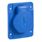 SCHNEIDER ELECTRIC - SNRPKS61B Presa da incasso Schuko 10/16A 250V 2P+T post.blu 65x85