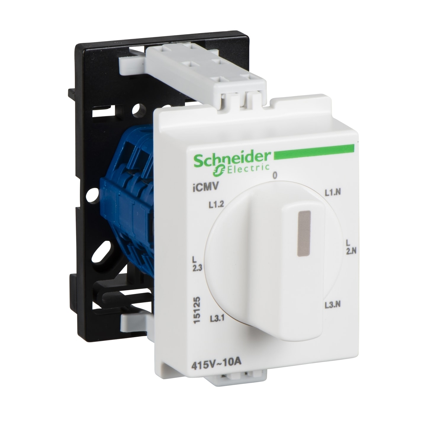 SCHNEIDER ELECTRIC - SNR15125 Commutatore rotativo voltmetrico iCMV - 7 posizioni (3FF e 3FN) - da guida DIN