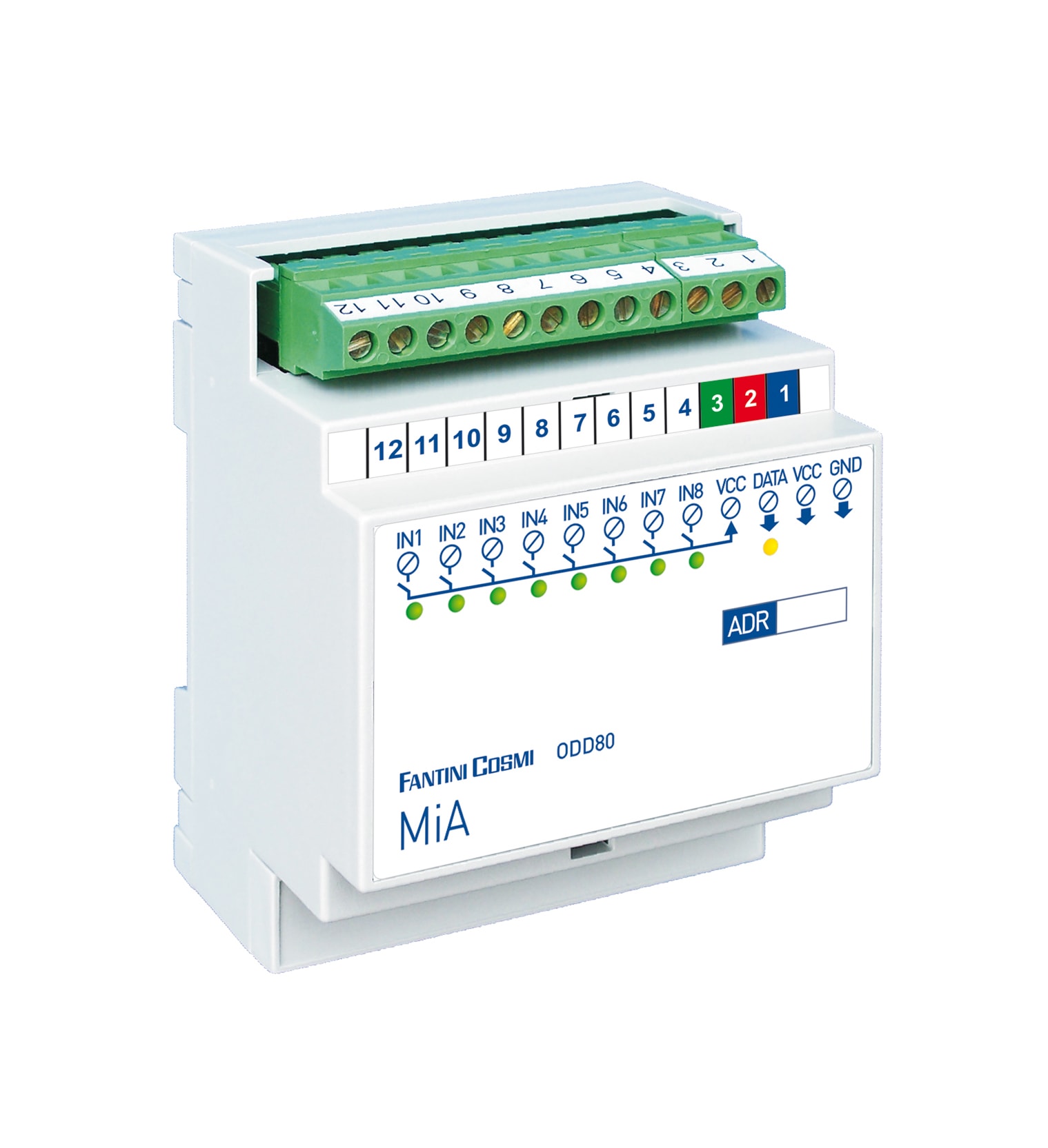 FANTINI COSMI SPA - FANODD80 MODULO 8 INGRESSI DIGITALI (BARRA DIN 4