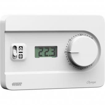 VEMER SPA - VEMVE757700 OLYMPO LCD BIANCO TERM. C/MANOPOLA BATT.