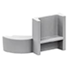 PERFORMANCE IN LIGHT - PRI310591 Carter IP40 per adattatore asimmetrico