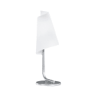 ROSSINI - RSSP.3865-40 LAMPADA DA TAVOLO ANODIZZATA/VETRO BIANC