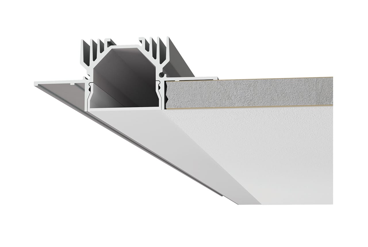 BELFIORE SRL - NVTP003B-00 Profili in ALUMITE con sistema di incasso rapido abbinabile a strip LED 9010.