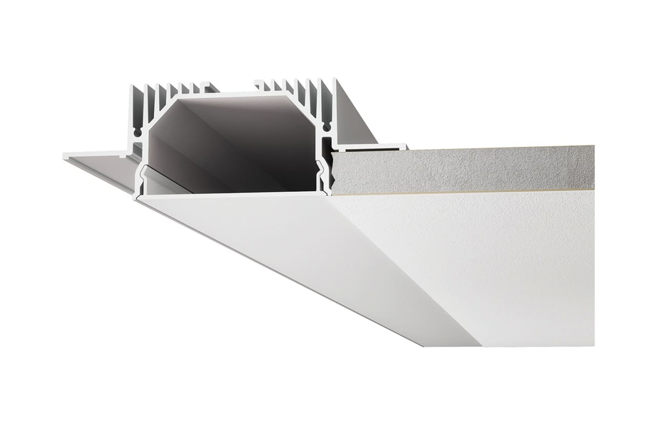 BELFIORE SRL - NVTP004D-00 Profili in ALUMITE con sistema di incasso rapido abbinabile a strip LED 9010.