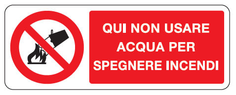 OCMEI SRL - OCMP011-749-M CART.330X250MM QUI NON USARE AC