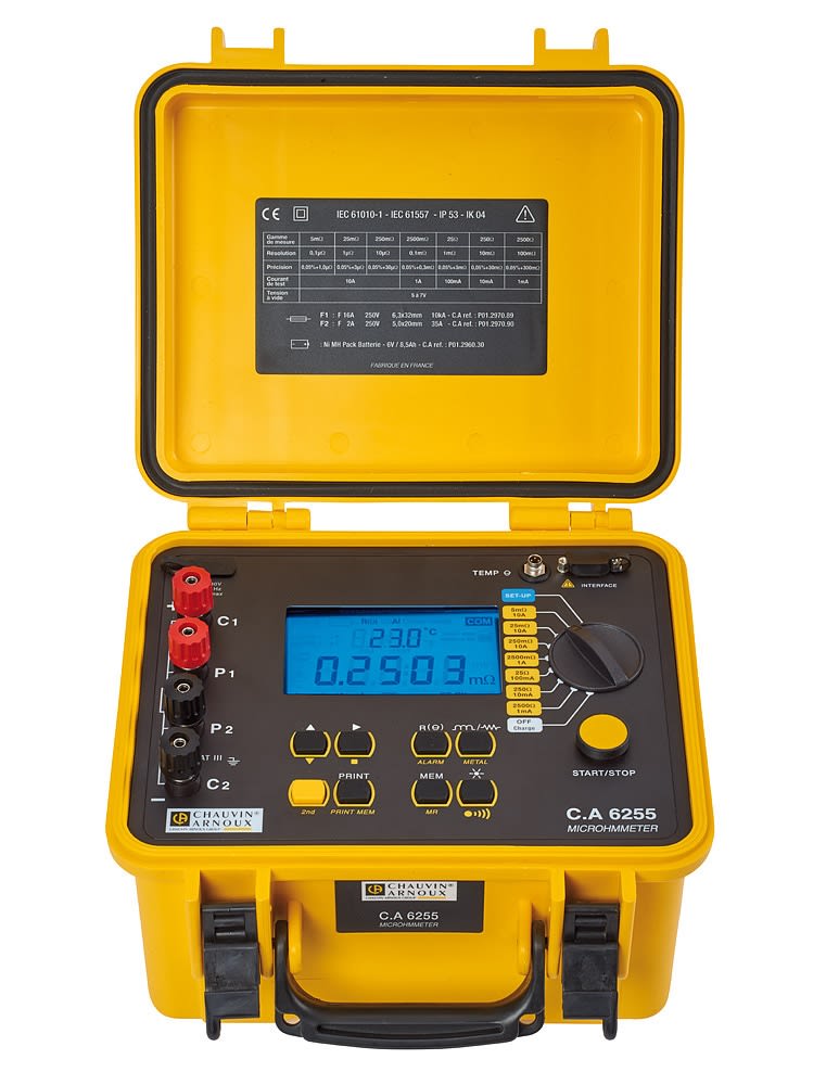 A.M.R.A. SPA - AMRP01143221 CHAUVIN ARNOUX CA 6255 MICROHMMETRO 10A