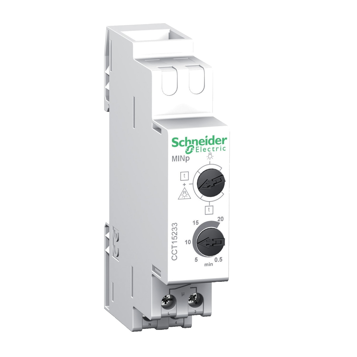 SCHNEIDER ELECTRIC - SNRCCT15233 Temporizzatore luce-scale con preavviso MINp