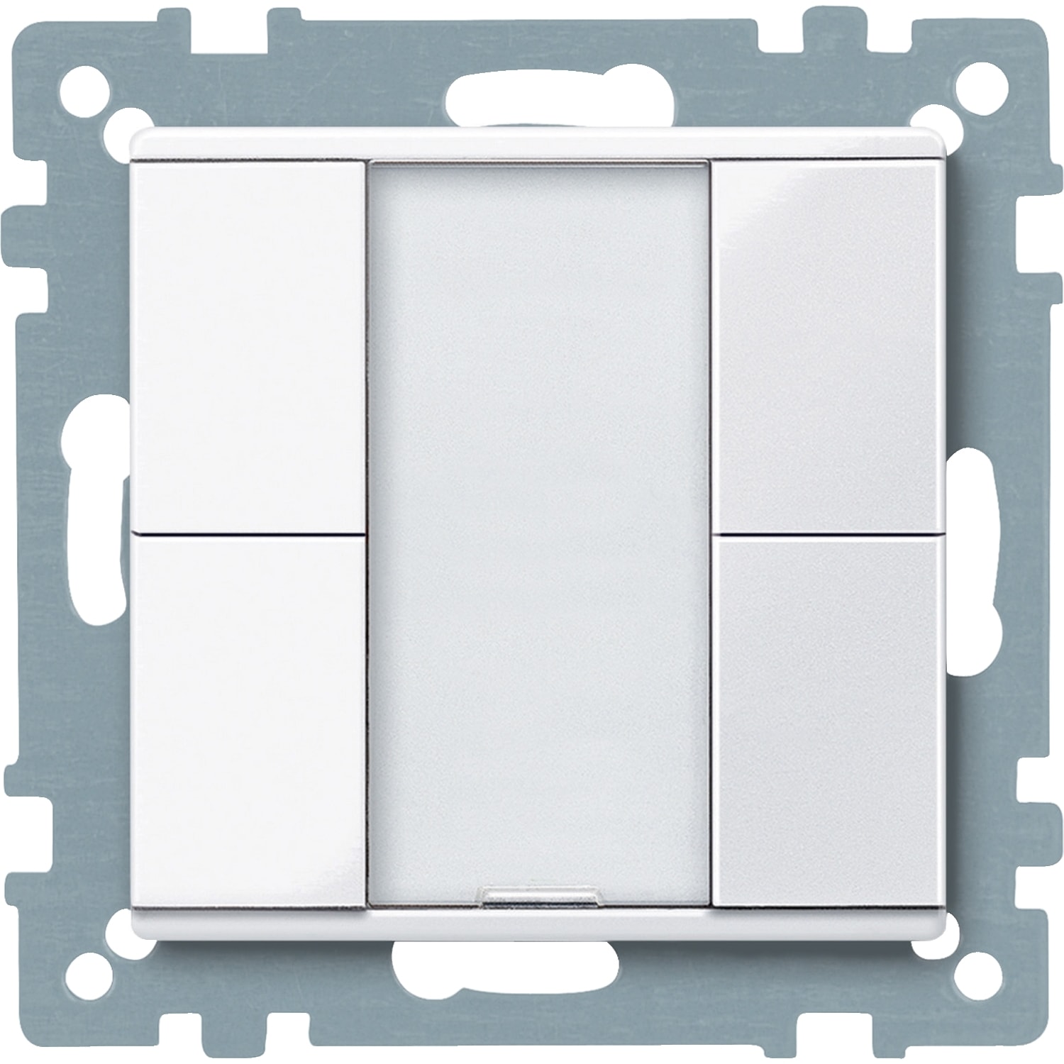 SCHNEIDER ELECTRIC - SNRMTN617225 Pulsantiera multifunzione doppia plus, bianco attivo, SystemM