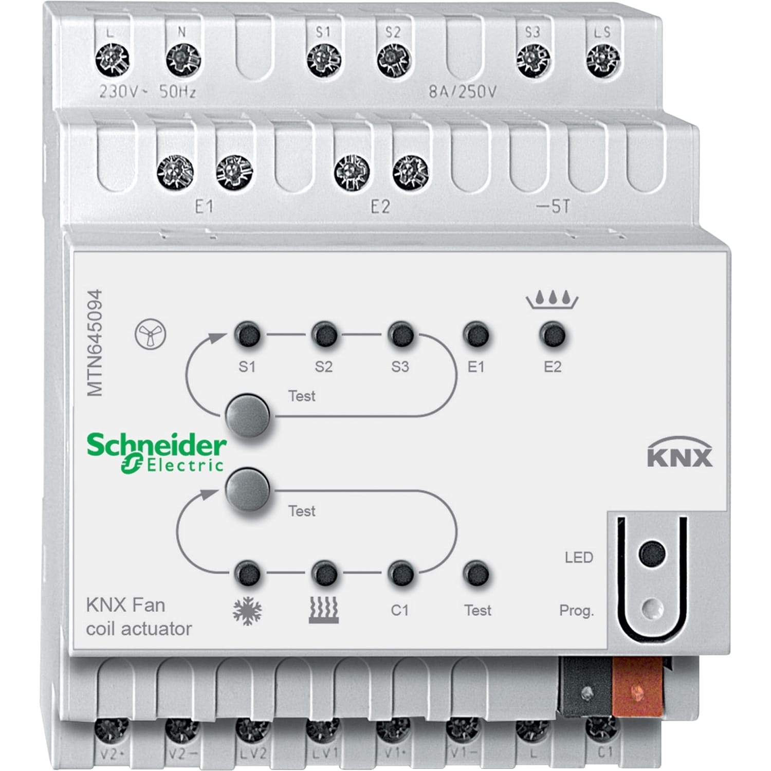 SCHNEIDER ELECTRIC - SNRMTN645094 ATTUATORE FAN COIL KNX REG-K