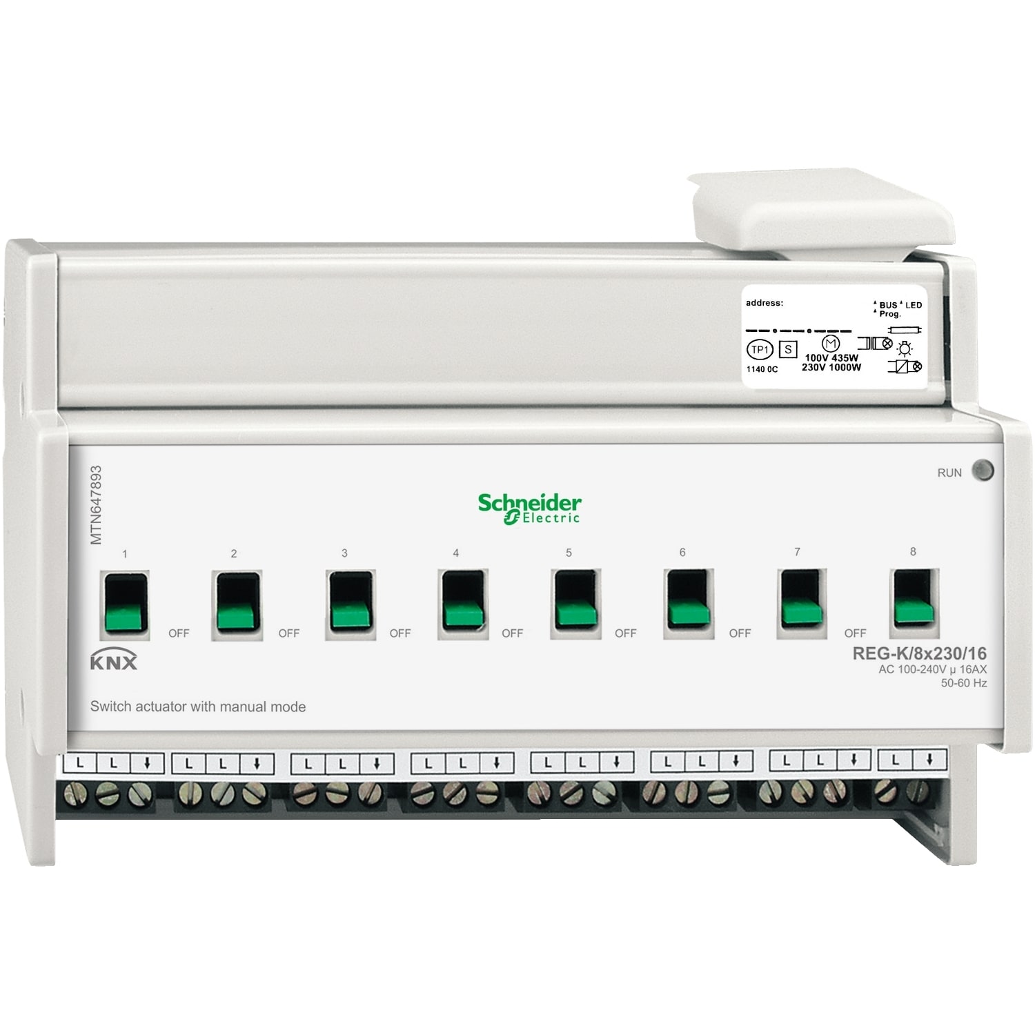 SCHNEIDER ELECTRIC - SNRMTN647893 ATT.COMM.KNX REG-K/8X230/16 MOD.MAN.